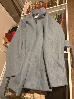 Fashion Nova Light Blue Trench Coat